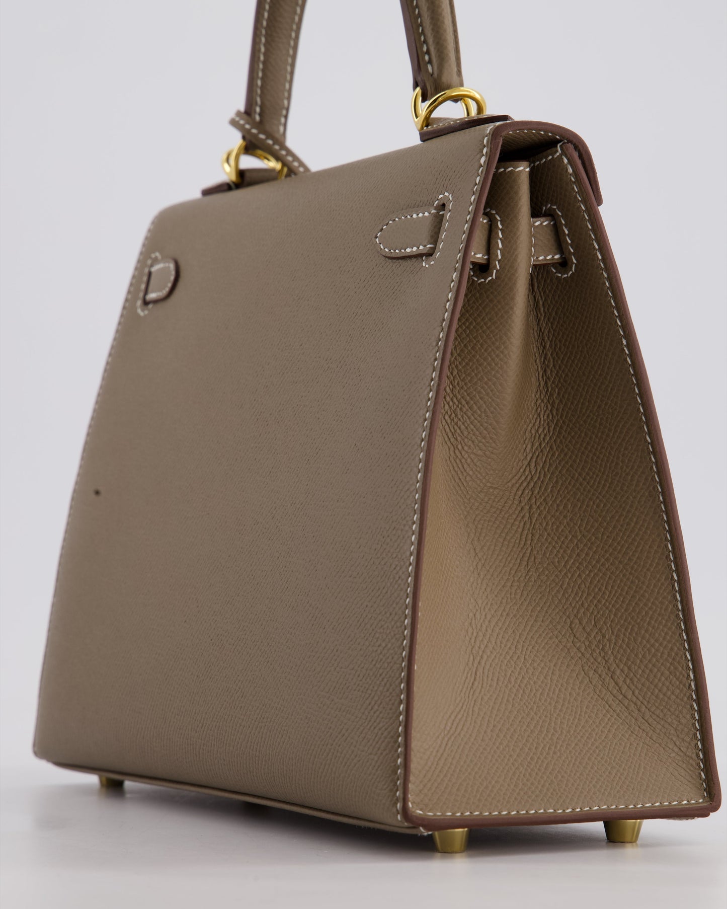 Hermès Kelly 25cm Sellier Bag in Etoupe Epsom Leather and Gold Hardware