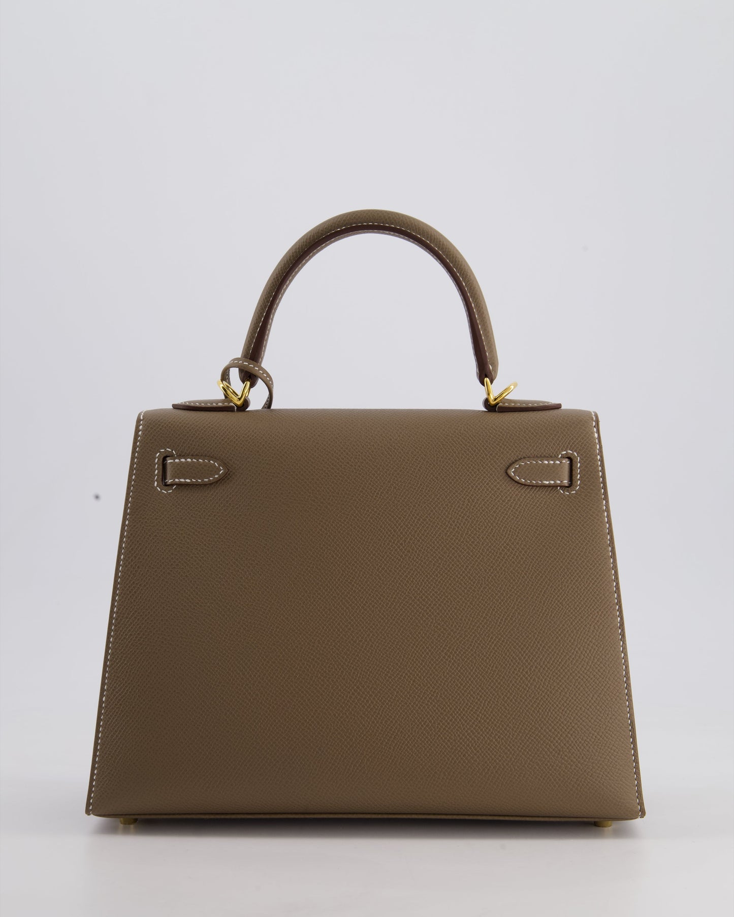 Hermès Kelly 25cm Sellier Bag in Etoupe Epsom Leather and Gold Hardware