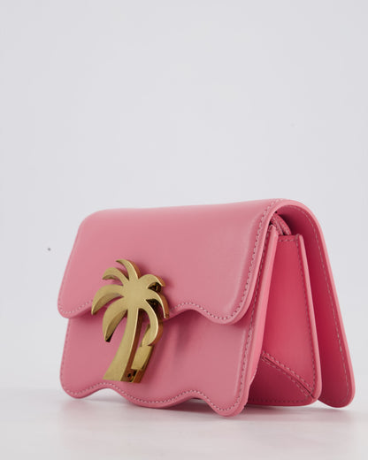 Palm Angels Mini Palm Beach Wave Pink Crossbody Bag