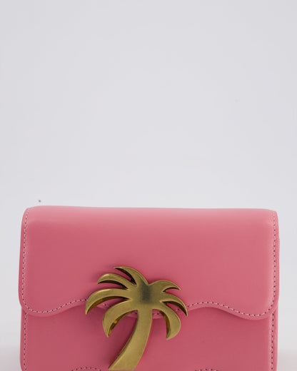 Palm Angels Mini Palm Beach Wave Pink Crossbody Bag