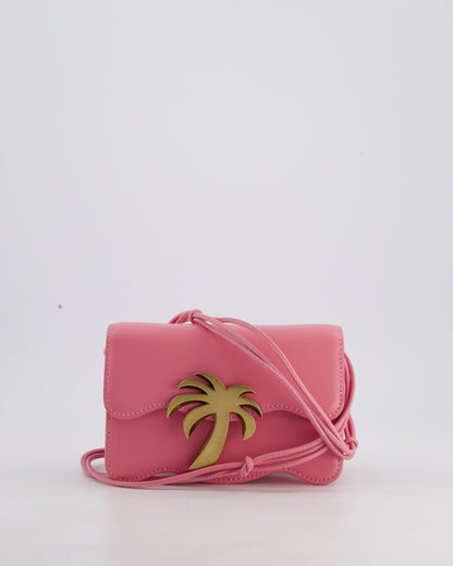 Palm Angels Mini Palm Beach Wave Pink Crossbody Bag