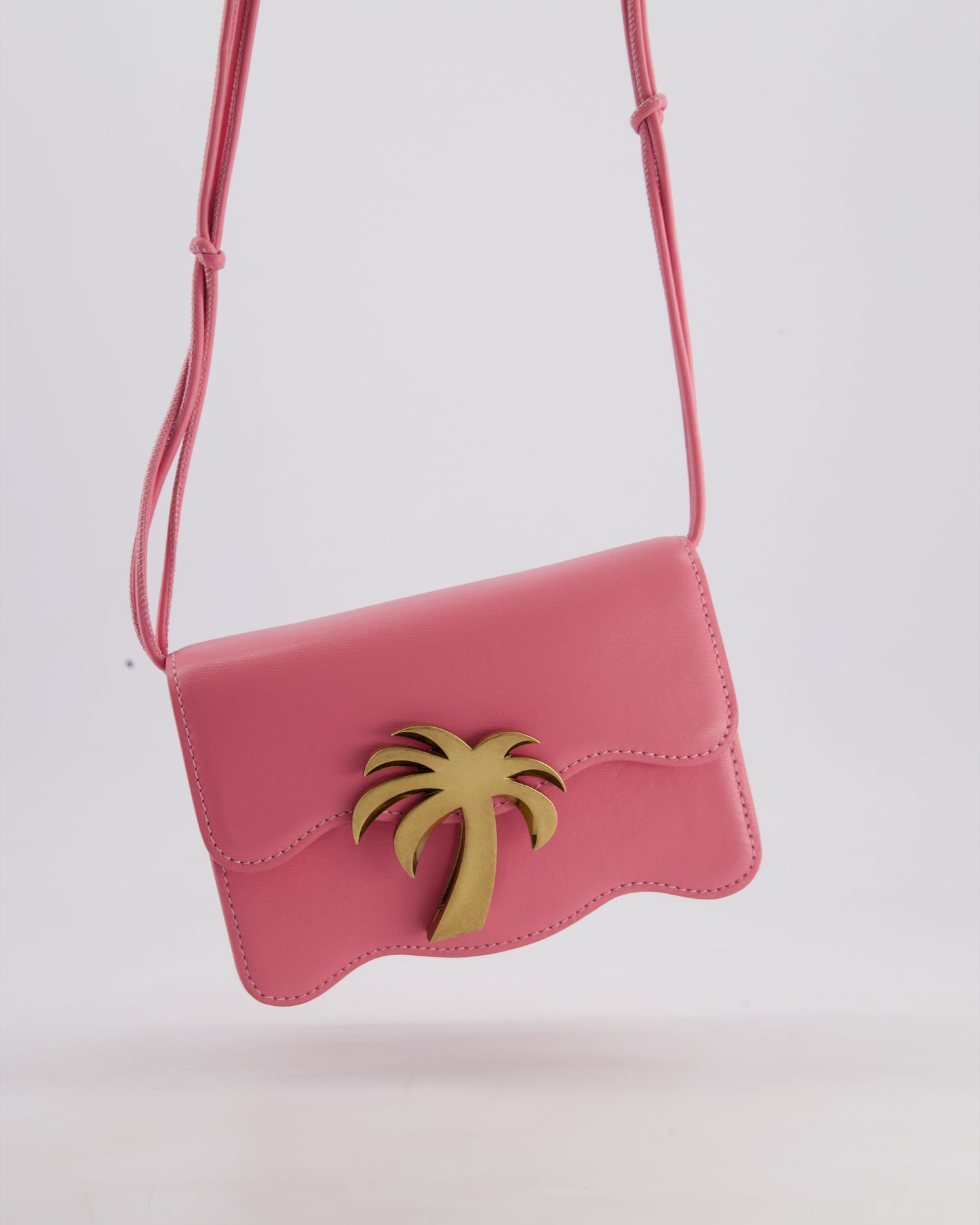 Palm Angels Mini Palm Beach Wave Pink Crossbody Bag