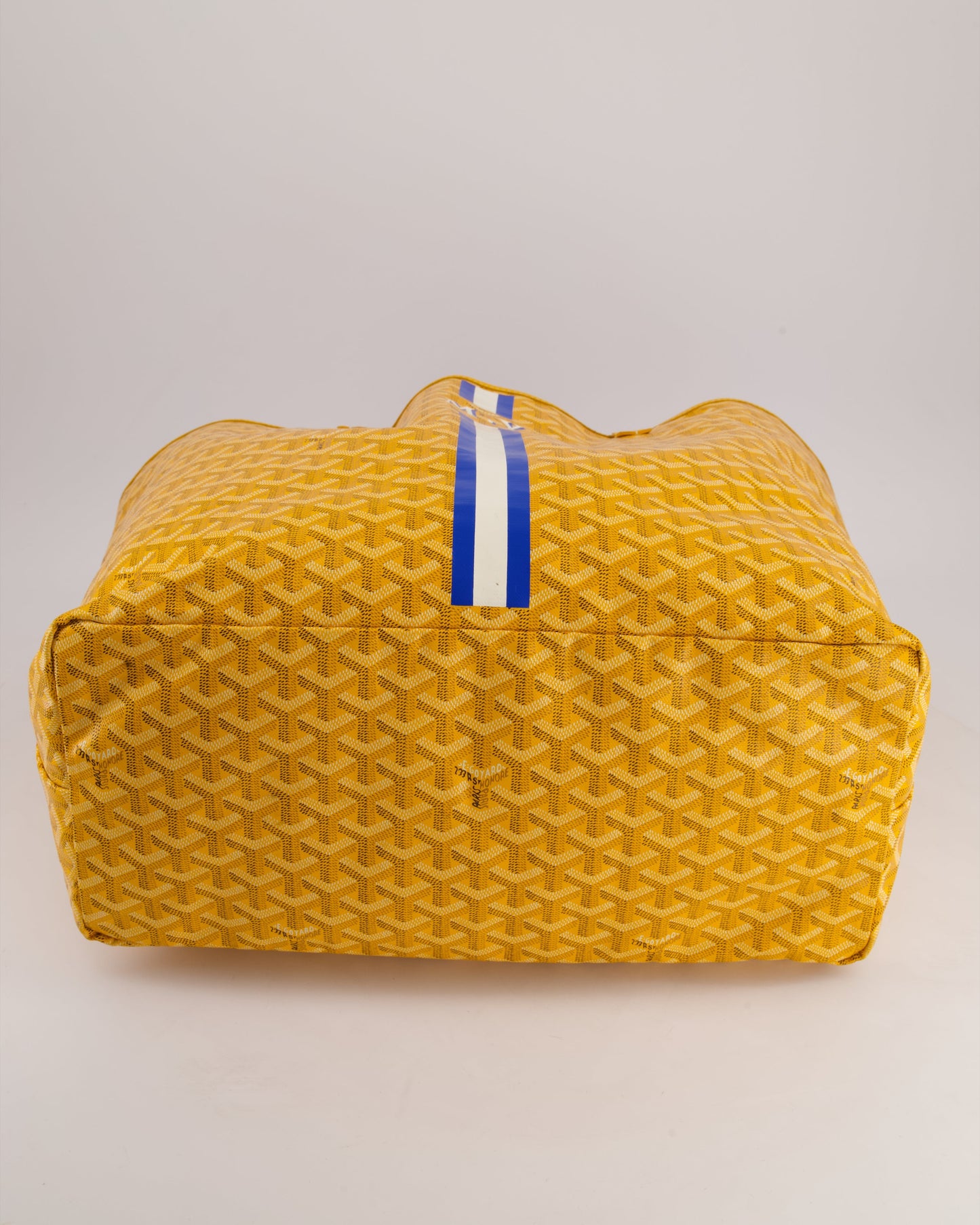 Goyard Saint Louis GM Yellow Personalised Shoulder Tote Bag