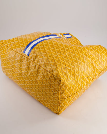 Goyard Saint Louis GM Yellow Personalised Shoulder Tote Bag