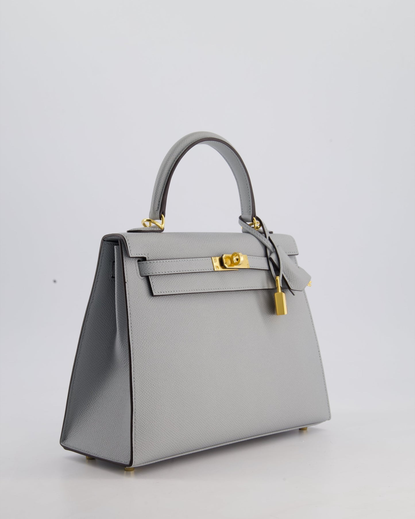 Hermès Kelly 25cm Bag in Bleu Glacier Epsom Leather with Gold Hardware