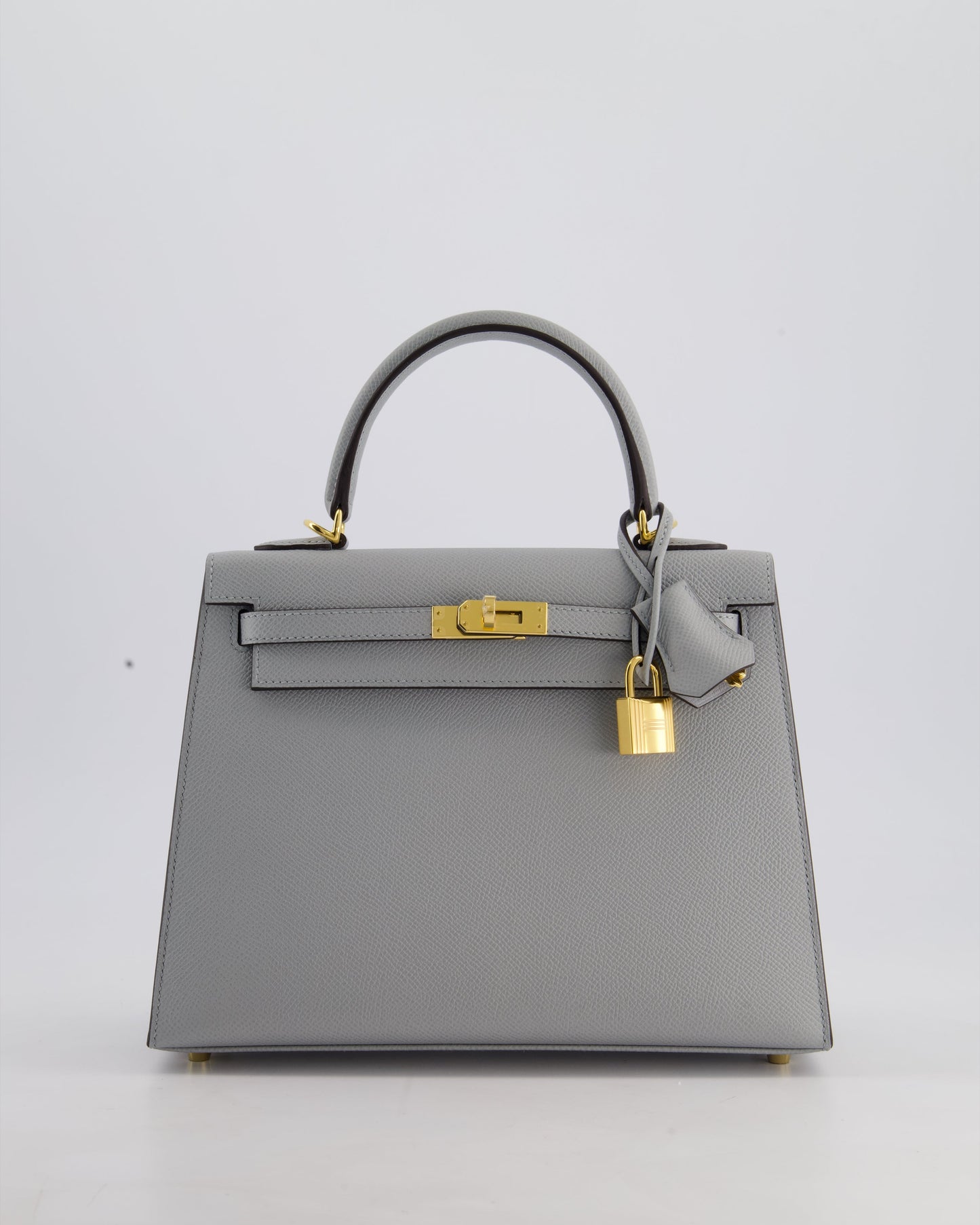 Hermès Kelly 25cm Bag in Bleu Glacier Epsom Leather with Gold Hardware