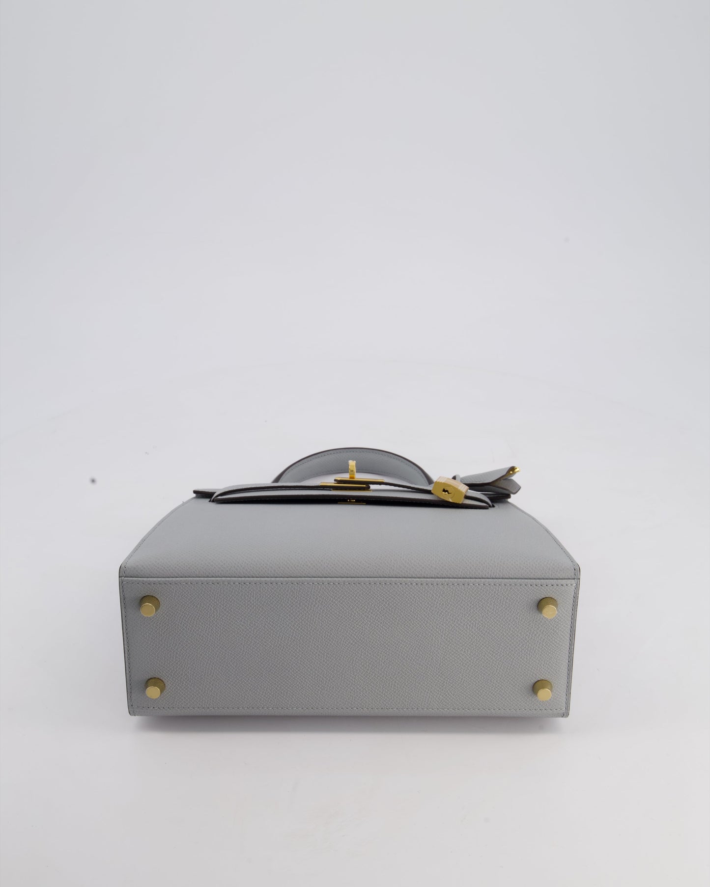 Hermès Kelly 25cm Bag in Bleu Glacier Epsom Leather with Gold Hardware