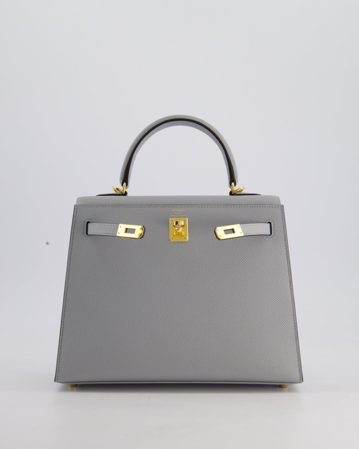 Hermès Kelly 25cm Bag in Bleu Glacier Epsom Leather with Gold Hardware