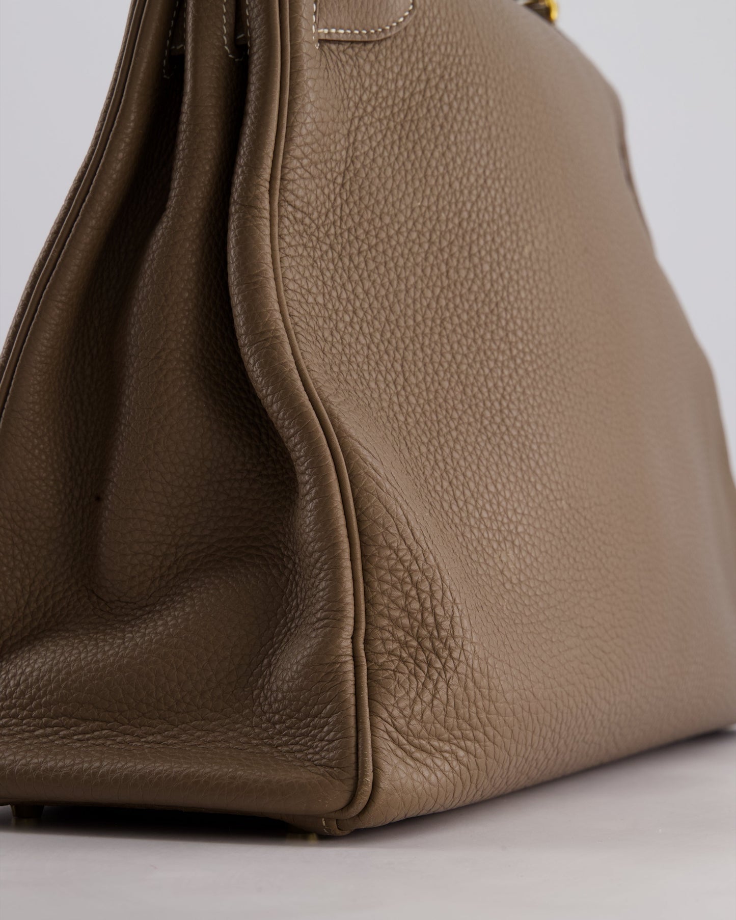 Hermès Kelly 35cm Bag in Etoupe Togo Leather with Gold Hardware