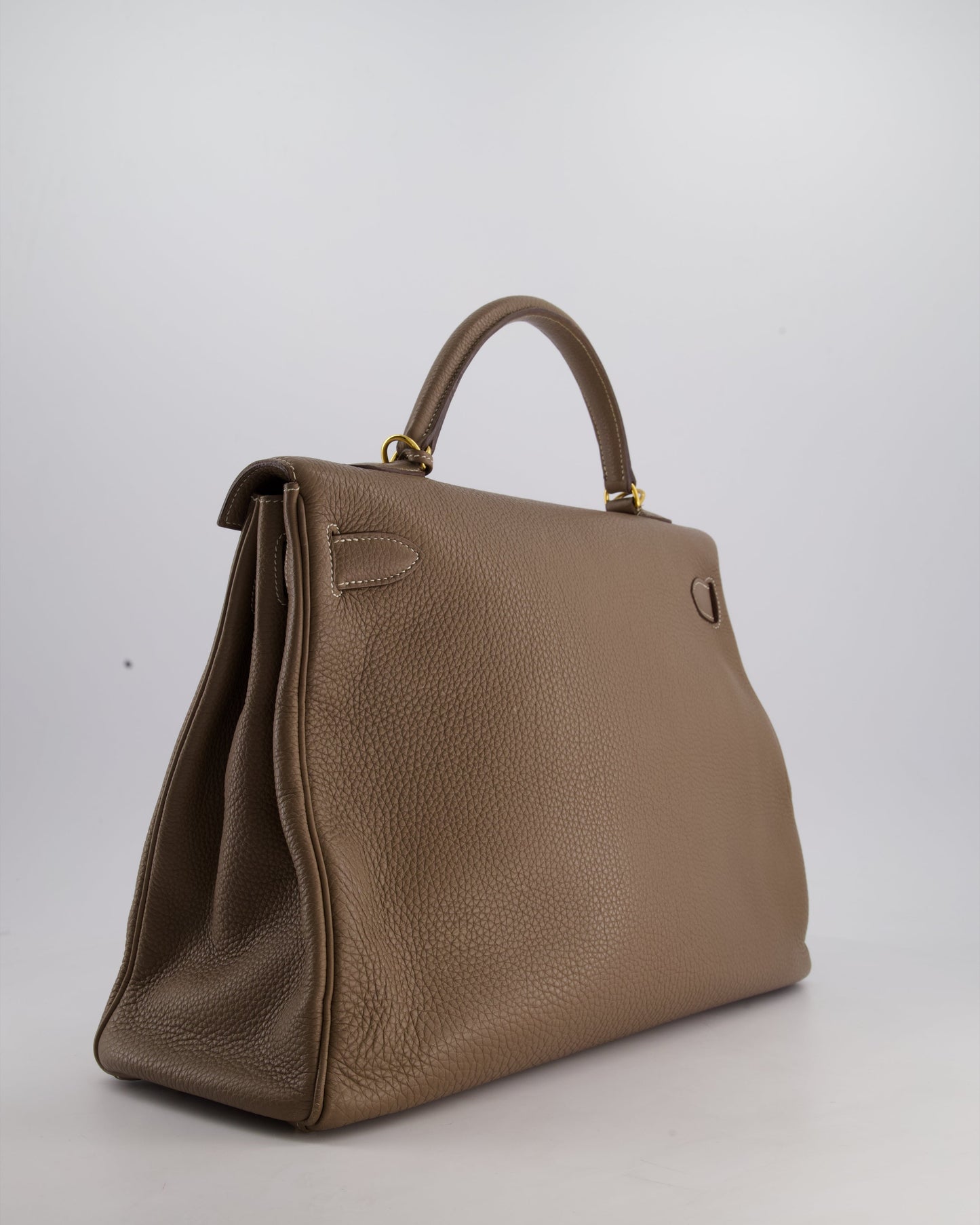 Hermès Kelly 35cm Bag in Etoupe Togo Leather with Gold Hardware