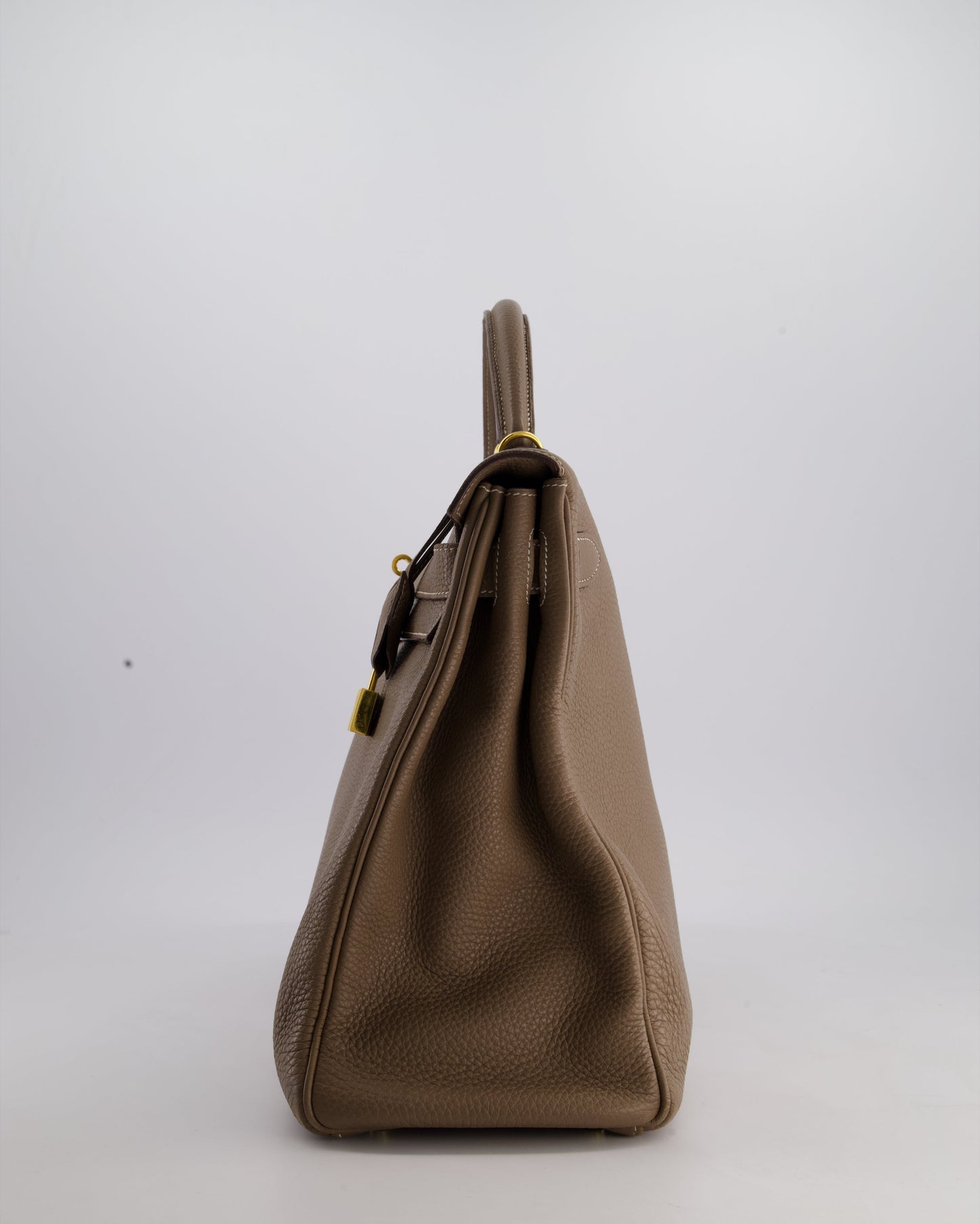 Hermès Kelly 35cm Bag in Etoupe Togo Leather with Gold Hardware