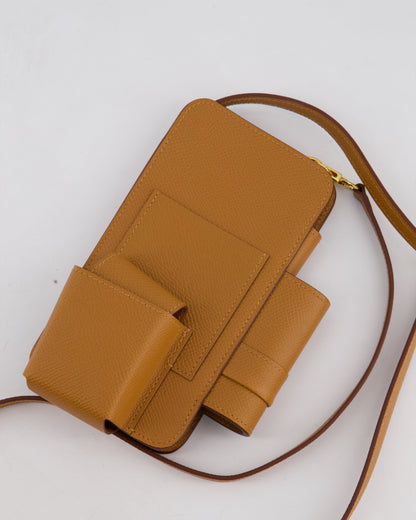 Hermès Gold Hermèsway Phone Case with Gold Hardware