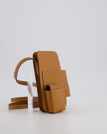 Hermès Gold Hermèsway Phone Case with Gold Hardware