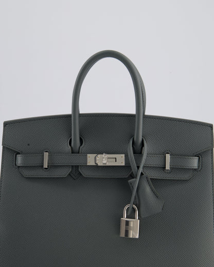 Hermès Birkin 25cm Sellier Bag in Vert Amande Togo Leather with Palladium Hardware
