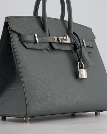 Hermès Birkin 25cm Sellier Bag in Vert Amande Togo Leather with Palladium Hardware
