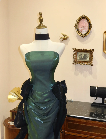 Special Green Retro Bandeau Waist Mermaid Wedding Dress P2791