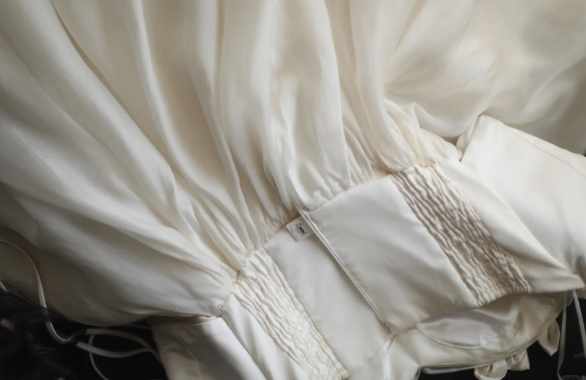 Champagne Color Sweetheart Neck Floral A-Line Layered Floor-Length Wedding Dress P2810