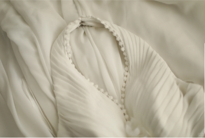 Roman Style Halter Neck Chiffon Fishtail A-Line Wedding Dress P2812