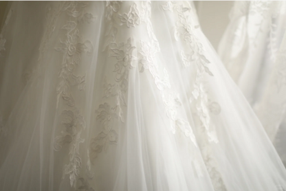 Royal Lace Tulle Splicing Off Shoulder Mermaid Wedding Dress P2813