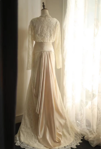 Royal Lace Waist Mermaid Wedding Dress P2822