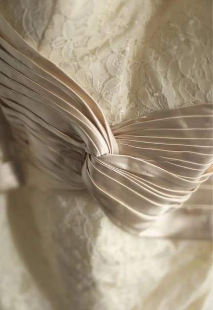 Royal Lace Waist Mermaid Wedding Dress P2822