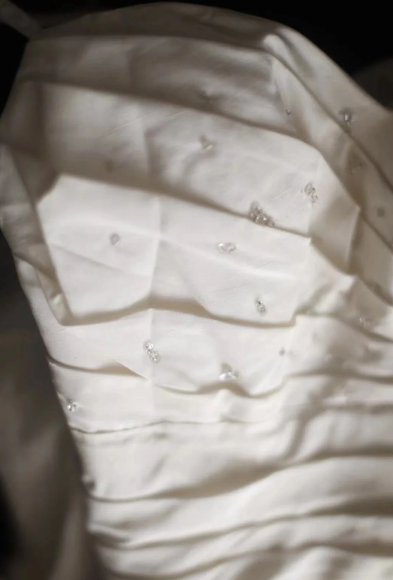 Retro Palace Beaded Skirt Cake Layered Wedding Dress P2844