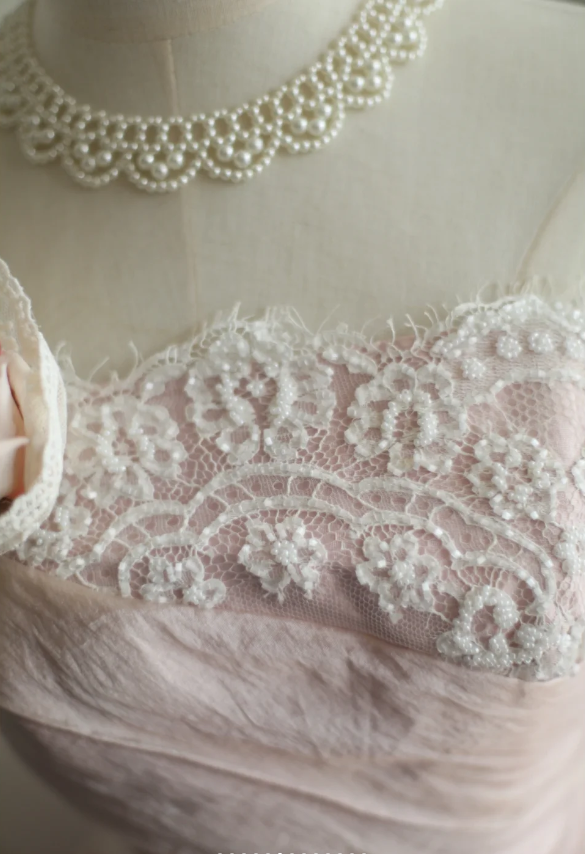 Princess Pink Tulle Irregular Skirt Puffy Floor-length Wedding Dress P2857