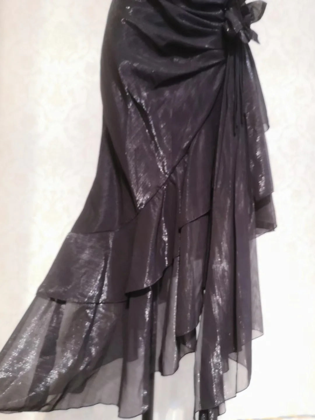 Beautiful Mermaid Spaghetti Strap Ice Blue Irregular Skirt Homecoming Dress P3365