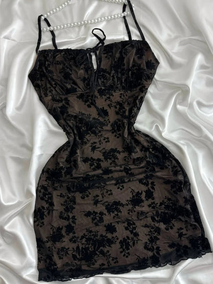 Vintage Purple Black Lace Strap Mini Homecoming Dress P3419