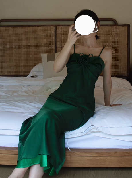 Vintage Dark Green Strapless Slim Fit Elegant Prom Dress P3470