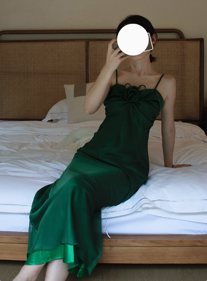 Vintage Dark Green Strapless Slim Fit Elegant Prom Dress P3470