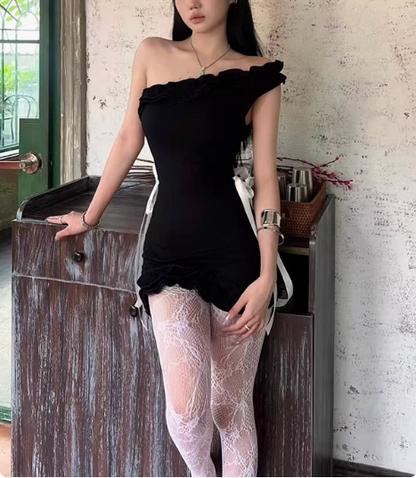 French Style Beautiful Butterfly Strap Design Off-shoulder 17th Birthday Homecoming Dress P3559