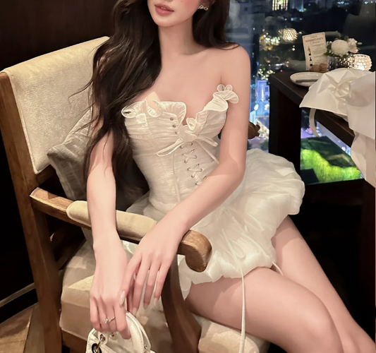 Sweet Princess Strapless Puffy 17th Birthday Homecoming Dress P3586