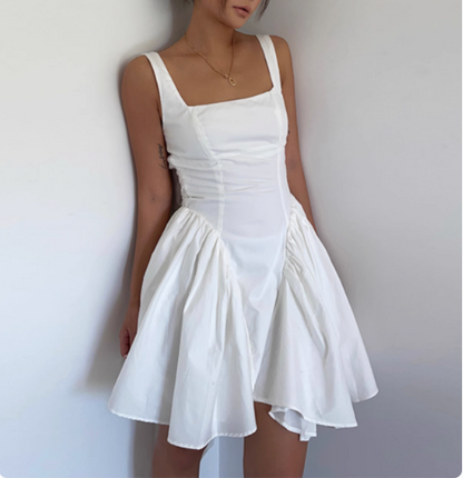 Cute Butterfly Backless Square Neck Waist Backless 17th Birthday Homecoming Dress P3606