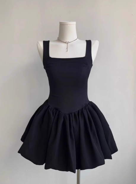 Sweet Square Neck Sleeveless Waist Ballet Puffy Birthday Tutu Homecoming Dress P3610