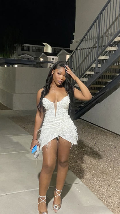 Sexy Strapless Backless Irregular 17th Birthday Homecoming Dress P3637