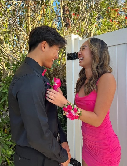 Cute Hot Pink Herringbone Straps Slim Fit Hip 17th Birthday Homecoming Dress P3639