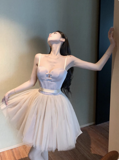 Princess Strap Pink Tulle A-line 17th Birthday Homecoming Dress P3661