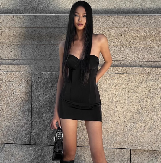 Sexy Sweetheart Neckline Fishbone Backless Strappy Hip 17th Birthday Homecoming Dress P3694