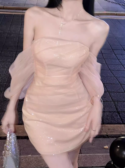 Elegant One-shoulder Design Hip-hugging 19th Birthday Homecoming Dress P3716