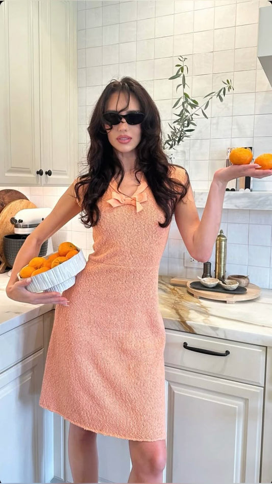 Sweet Pink Sleeveless Bow Waist Birthday Short Skirt Homecoming Dress P3748