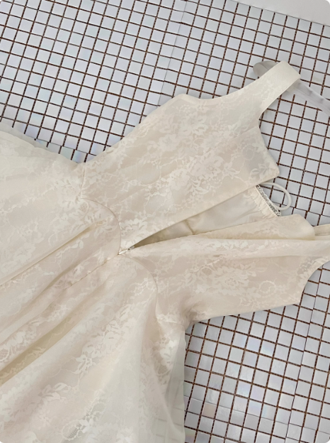 Sweet Suspender Square Neck Tie Mesh Puffy Birthday Skirt Homecoming Dress P3838