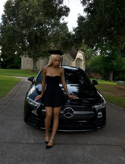 Sexy Black Low Cut A Line Birthday Dress Homecoming Dress P3870