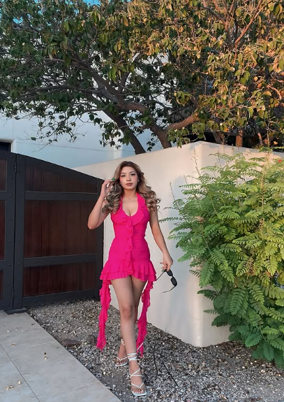 Sexy Hot Pink Halter Neck Chiffon 17th Birthday Homecoming Dress P3881