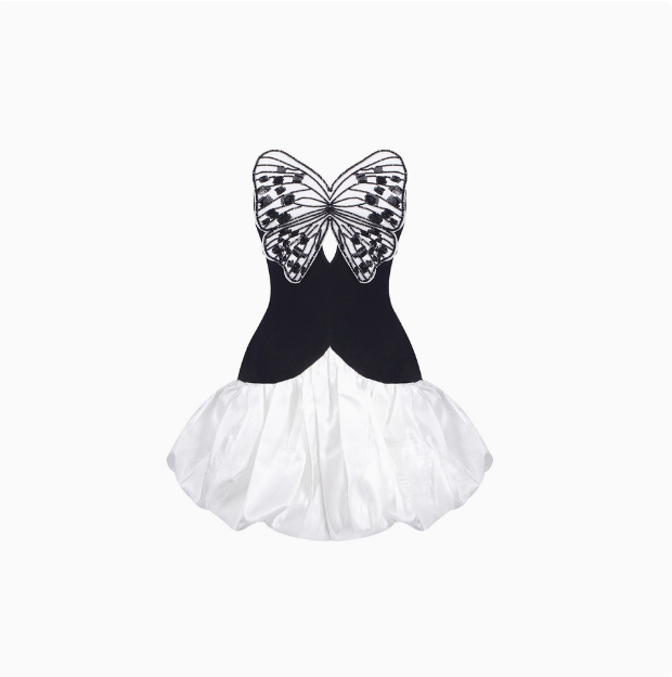 Design Bow Cloud Bud Puffy Birthday Dress Homecoming Dress P3891