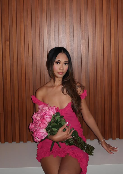 Sweet Ruffled Low-cut Pink Backless Birthday Short Skirt Homecoming Dress P3947