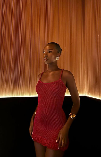 Sexy Red Suspender Slim Birthday Short Skirt Homecoming Dress P3948