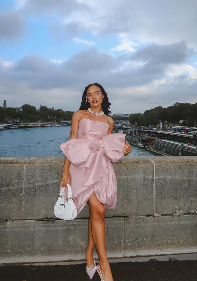 Design Pink Tube Top Bow Irregular 17th Birthday Homecoming Dress P3952