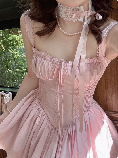 Sweet Fishbone Suspender Princess Birthday Tutu Homecoming Dress P3975