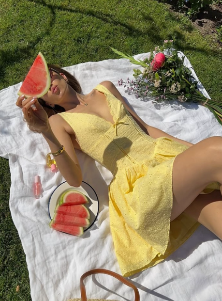 Sexy Lace Suspenders V-neck Slim Fit A-line Birthday Dress Homecoming Dress P3980